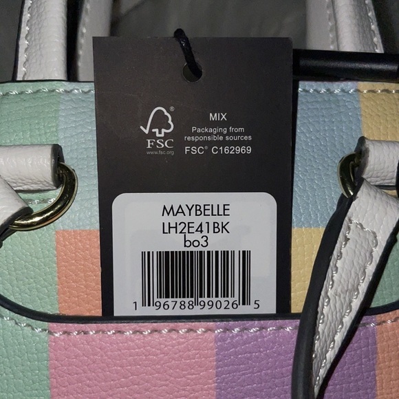 (NWT) KARL LAGERFELD PARIS Maybelle Character Small Crossbody Blush Combo - Picture 12 of 16